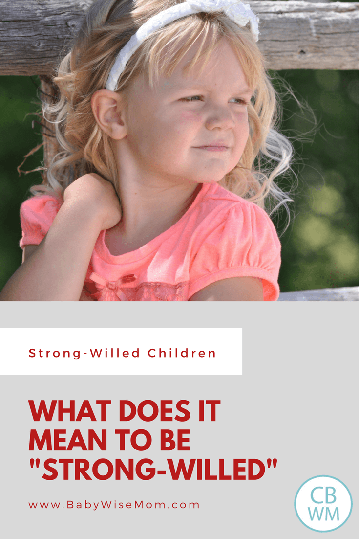 What Does It Mean To Be Strong Willed Babywise Mom