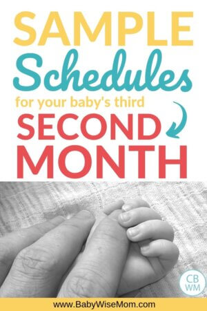 Sample Babywise Schedules: One Month Old - Babywise Mom