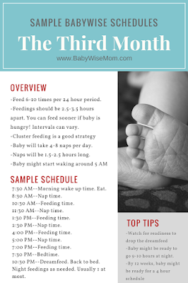 Sample Babywise Schedules: The Third 