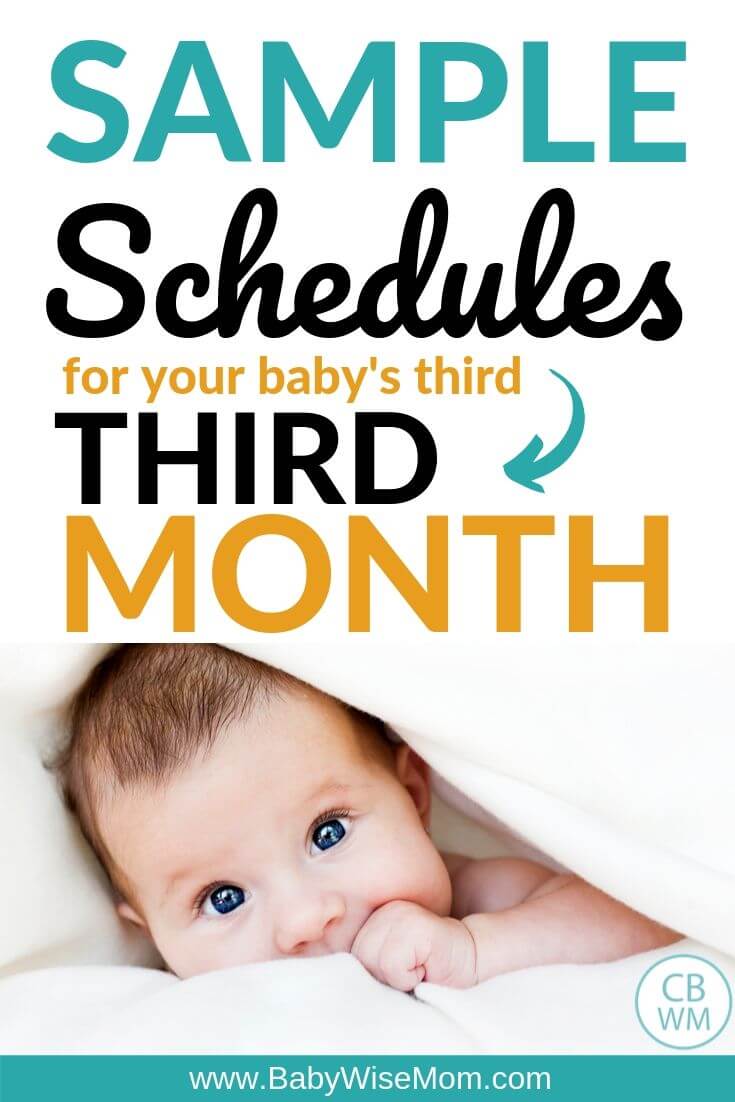 Sample Babywise Schedules: Two Months Old - Babywise Mom