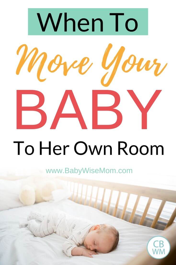 When to move baby to own room pinnable image