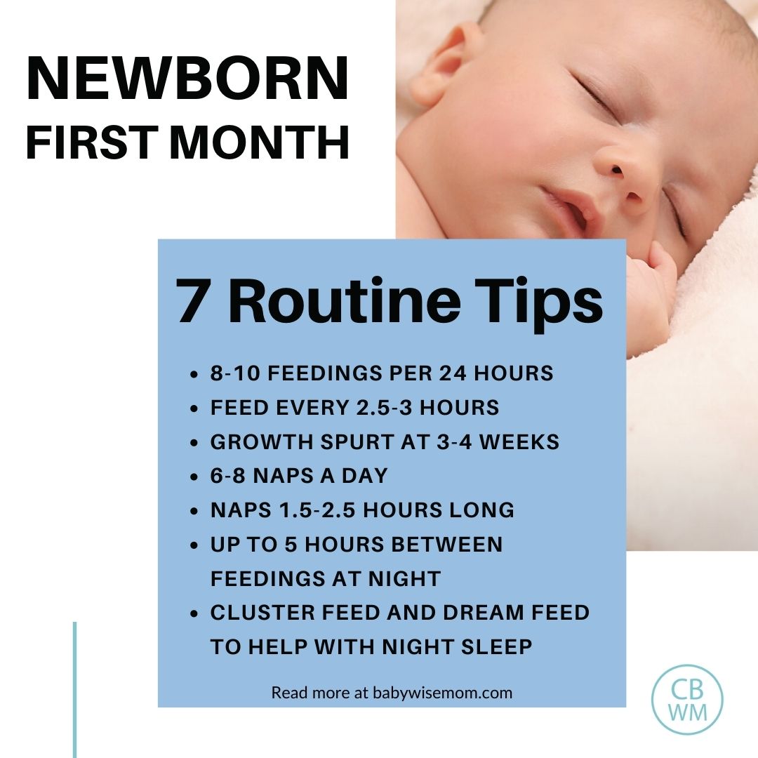 Babywise Schedules: 0-4 Weeks Newborn - Babywise Mom