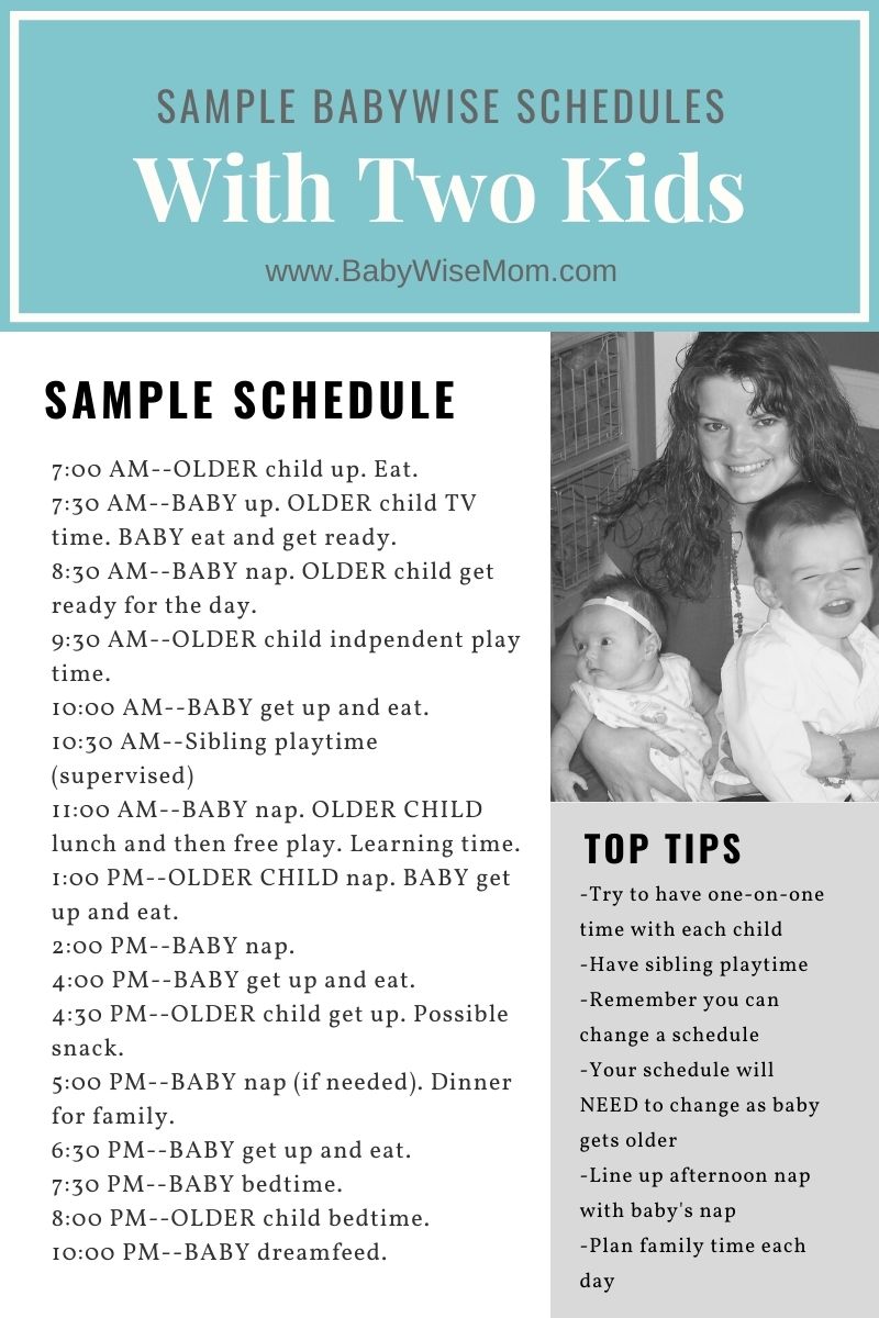 Babywise Schedule with Two Children - Babywise Mom