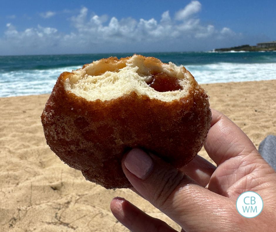 Malasadas on the beach